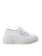 Superga Bubble Femei Flatforms Sneakers Albe