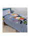 Nef-Nef Homeware City Scaters Gray Kids Blanket 160x220cm