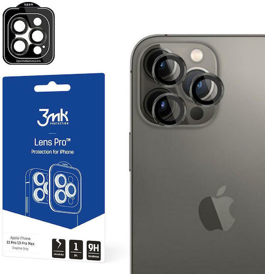 3MK Lens Pro Προστασία Κάμερας Tempered Glass Graphite Gray για το iPhone 13 Pro / 13 Pro Max