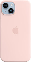 Apple Silicone Case with MagSafe Coperta din spate Silicon Chalk Pink (iPhone 14) MPRX3ZM/A
