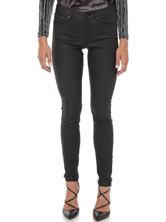 Nela Γυναικείο Jean Παντελόνι σε Skinny Εφαρμογή Μαύρο