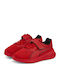 Transport Ac Kids Sports Shoes Running with Hoop & Loop Closure Red
