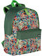 Minecraft Crazy School Bag Backpack Elementary, Elementary in Green color