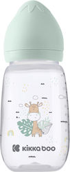 Kikka Boo Plastikflasche mit Silikonsauger für 3+ Monate Savanna Mint 310ml 1Stück
