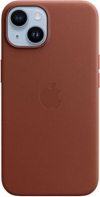 Apple Leather Case with MagSafe Coperta din spate Piele Umber (iPhone 14) MPP73ZM/A