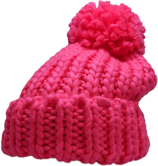Beanie Căciulă Femeiască Tricotată în Culoare Fuchsia