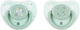 Kikka Boo Savanna Orthodontic Pacifiers Silicone Elephant - Mint for 6-18 months 2pcs