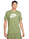 Nike Icon Futura Herren Sport T-Shirt Kurzarm Grün