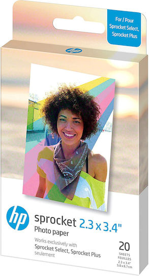 HP Sprocket Select Фотохартия за Принтери Zink 20 Листове