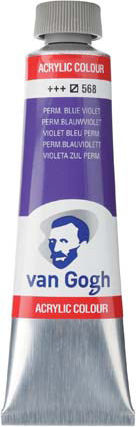 Royal Talens Van Gogh Acrylic Acrylic Paint Set Permanent Blue Violet 568 40ml 1pcs