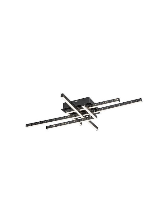 Rabalux Casimir Ceiling Mount Light 71cm Black with Integrated LED