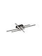Rabalux Casimir Ceiling Mount Light 71cm Black with Integrated LED