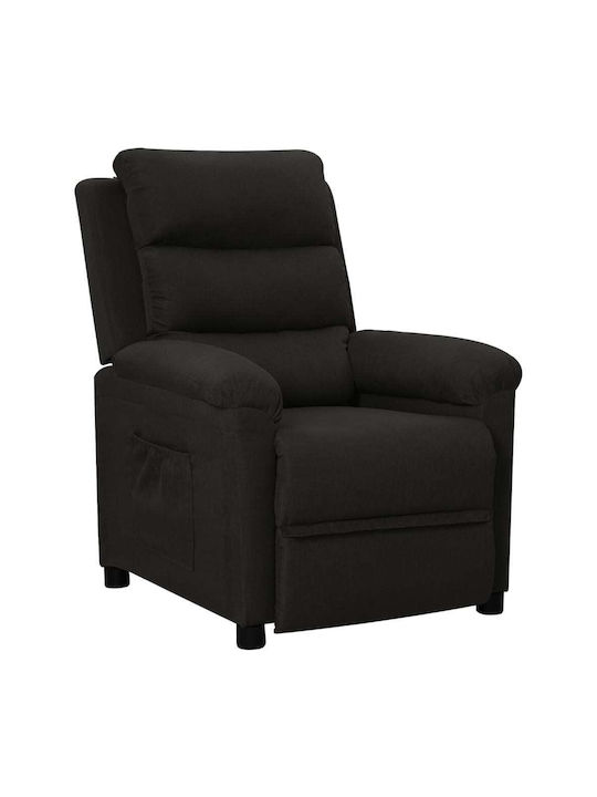 Fotoliu Relax cu Puf Negru 74x92x101.5cm