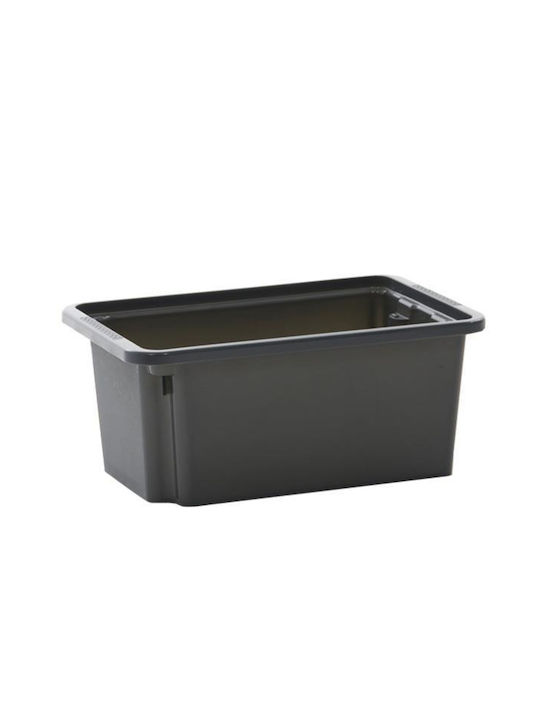 Next Plastic Storage Box with Lid Black 38.1x26.5x18cm 30534------2 6pcs