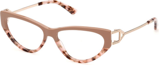 Guess Eyeglass Frame Cat Eye Brown Tortoise GU2911 059