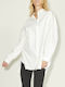 Jack & Jones Women's Long Sleeve Shirt White