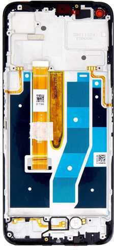 Οθόνη mit Touch-Mechanismus und Rahmen für Realme 9 Pro (Schwarz)