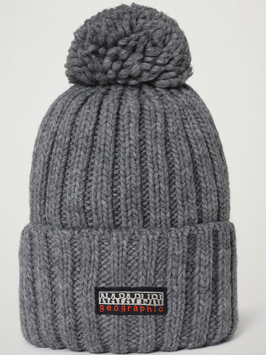 Napapijri Ribbed Beanie Cap Gray NP0A4GKA-160