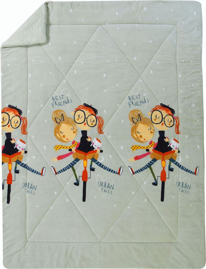 Nef-Nef Homeware Детско завиване Единично Girl Friends Aqua 160x220cm
