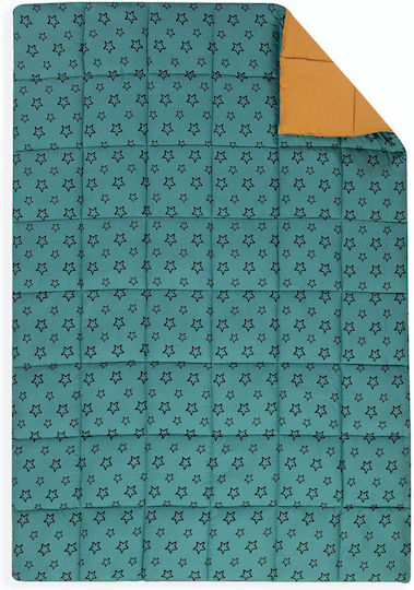 Nef-Nef Homeware Παιδικό Πάπλωμα Μονό Monster Stars Aqua 160x220εκ.