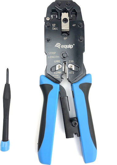 Equip Πρέσα Ακροδεκτών Δικτύου RJ12, RJ11, RJ45 (Μήκος 204mm)