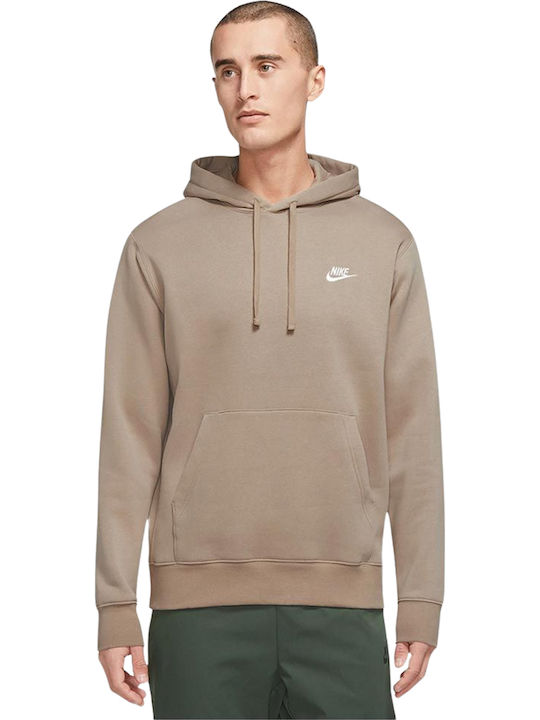 nike club sweatshirt beige
