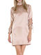 Mini Dress for Wedding and Christening Beige