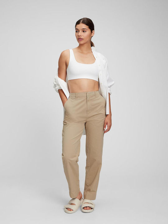 GAP Women's Chino Trousers Straight Line Navy Blue