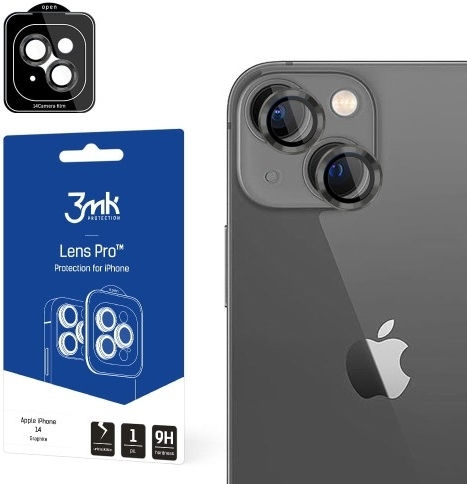 3MK Protecție Cameră Tempered Glass Graphite pentru iPhone 14 Pro / 14 Pro Max - iPhone 14 Pro / 14 Pro Max