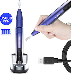 JMD-109P Nail Drill Battery 15W Purple with 350...