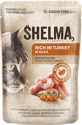 Shelma Wet Food for Sterilised Cats In Pouch with Turkey 1pc 85gr