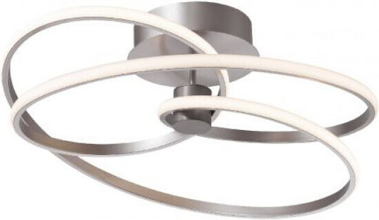 Viokef Cort Deckenleuchte 52cm Silber mit Integrierter LED
