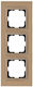 Eurolamp Switch Frame 3 Positions in Bronze Col...