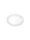 Oriana Ferelli Oval Porcelain Serving Platter Classic Stripes White 25cm