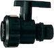 Agrodrip 09-1111-07 Connection Pipe Valve with Switch and Female Thread 25.4mm
