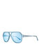 Skechers Men's Sunglasses with Blue Plastic Frame and Light Blue Lens SE6119 91V