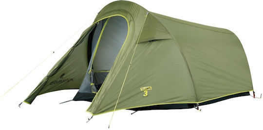 Ferrino Lightent Sling 3 Camping Tent Tunnel Mountaineering Khaki with Double Cloth 3 Seasons for 3 People Waterproof 2000mm 290x170x120cm