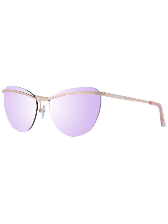 Skechers Sonnenbrillen mit Rose Gold Rahmen und Rosa Linse SE6105 28U