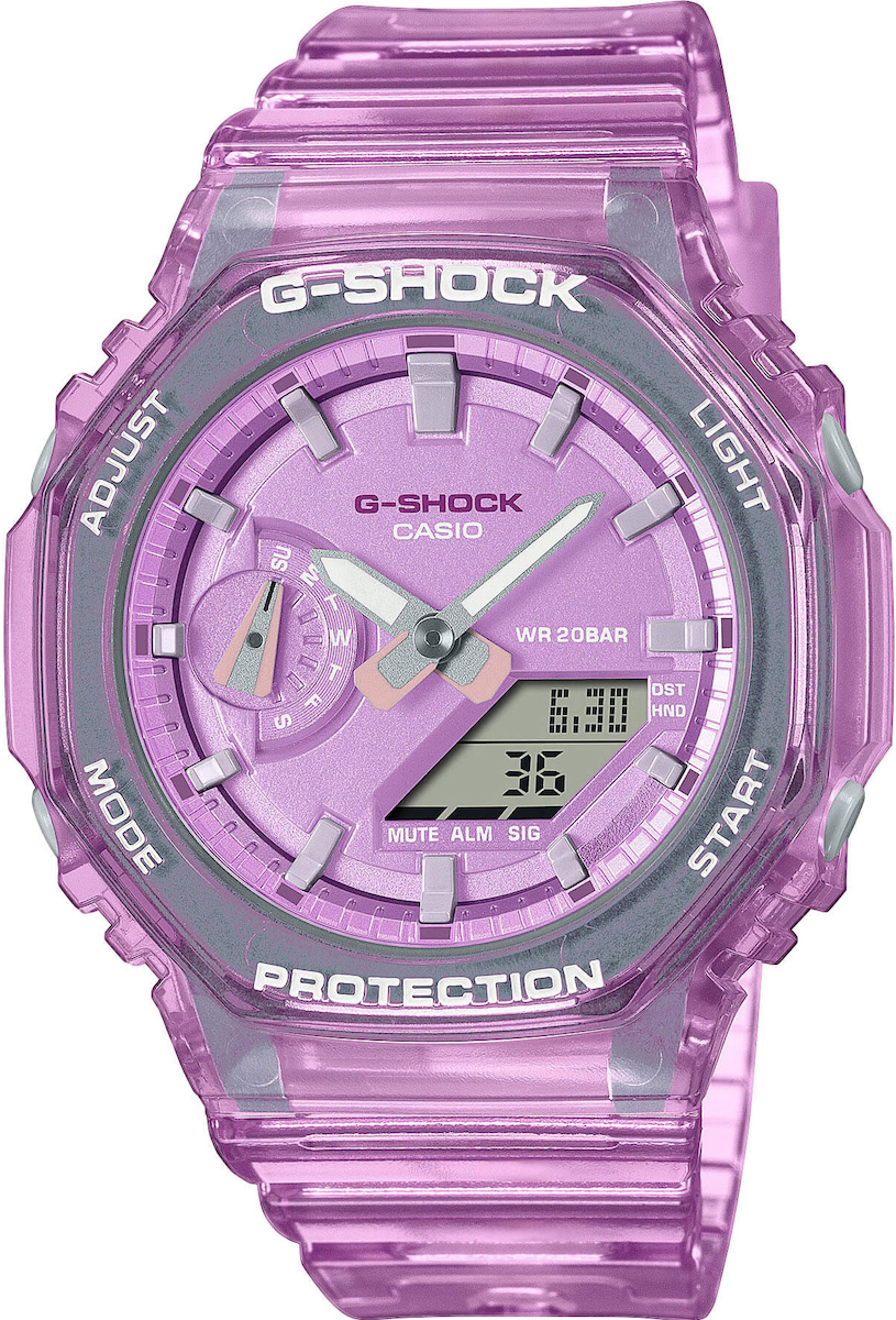 Casio G-Shock Digital/Analog Women's Watch with Purple Rubber