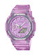 Casio G-Shock Digital/Analogic Ceas cu Violet Curea de Cauciuc