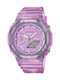 Casio G-Shock Digital/Analog Women's Watch with Purple Rubber Strap