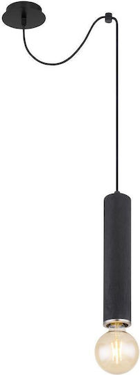 Globo Lighting Marion Κρεμαστό Φωτιστικό Μαύρο με Ντουί E27 12εκ.