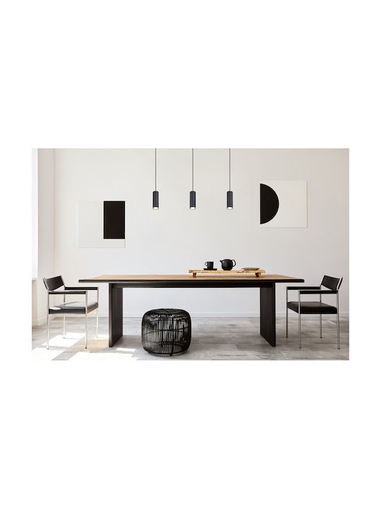 Globo Lighting Robby Pendant Light Black with Socket GU10 9cm