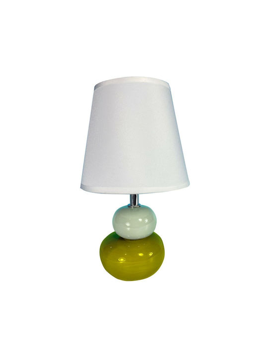 Versa Vintage Table Lamp E14 White/Multicolour S3409479