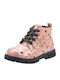 Kids Boots from Patent Leather with Zipper Pink