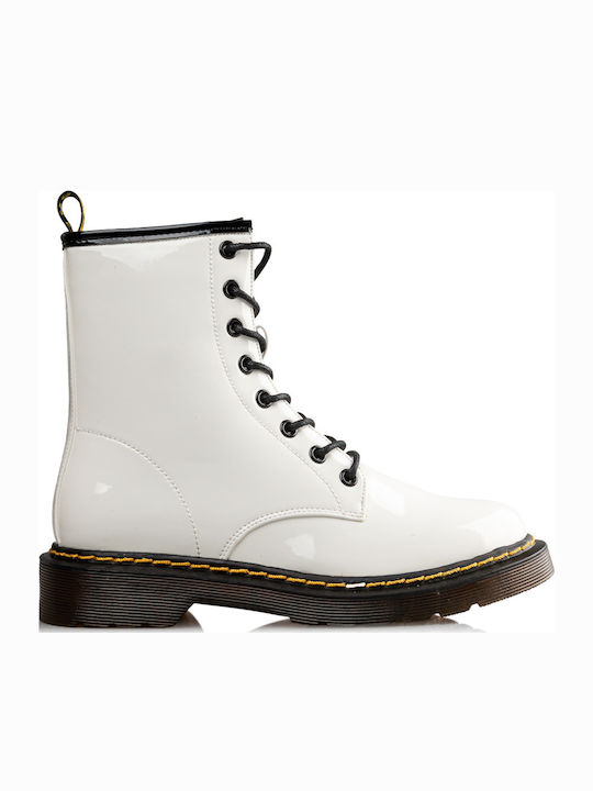 Envie Shoes Ghete dama Bocanci Alb