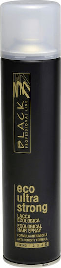 Parisienne Italia Black Eco Ultra Strong Hair Spray for Very Strong Hold 400ml