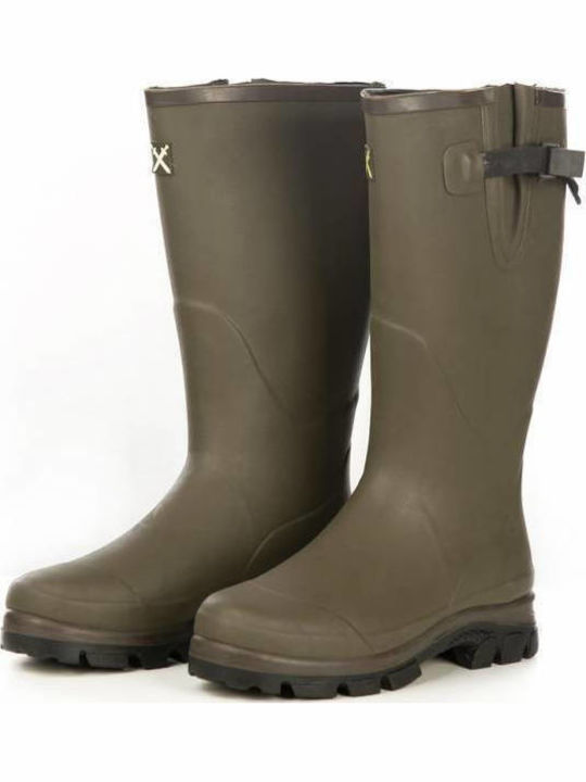 Shaggy Breeches Wilhem Wasserdichte Jagdgummistiefel in Braun Farbe