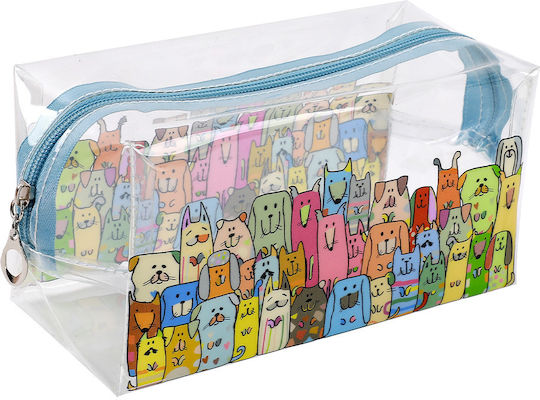 Total Gift Stay Pawsitive Transparent Federmäppchen Mehrfarbig