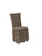 Beauty Home 8533 Husa Elastică Scaun Moca Cu Volane 6 Bucăți